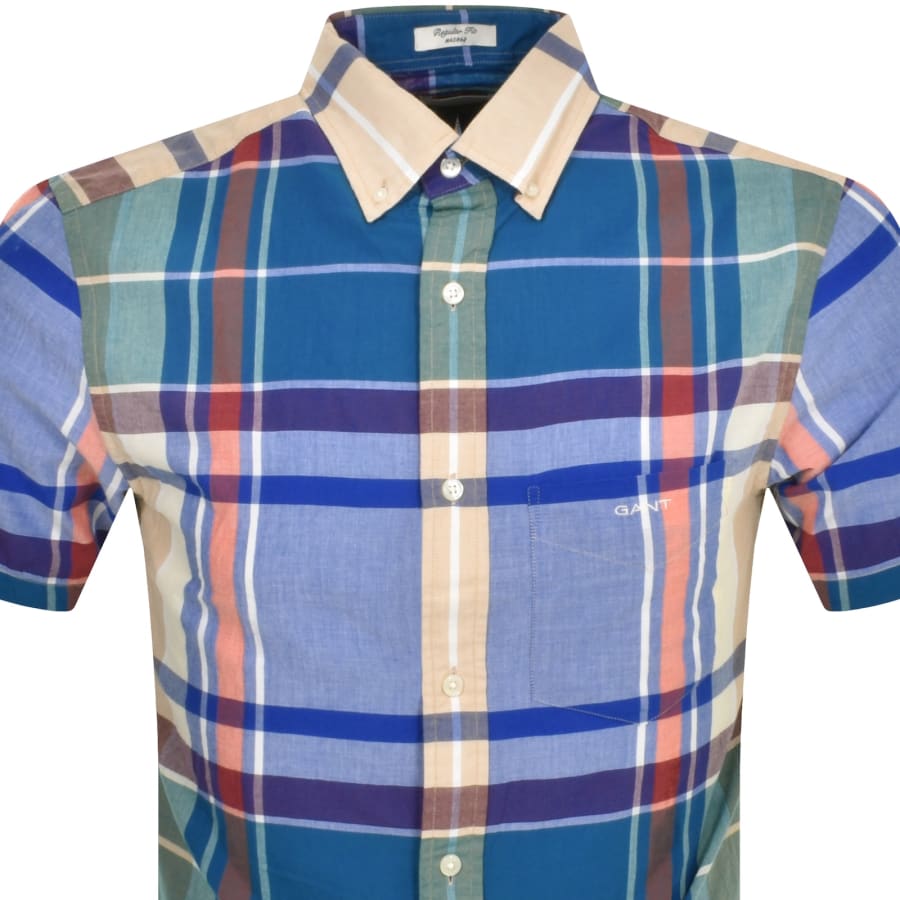 Gant Indian Madras Shirt BlueGant Indian Madras Shirt Blue Male X Large